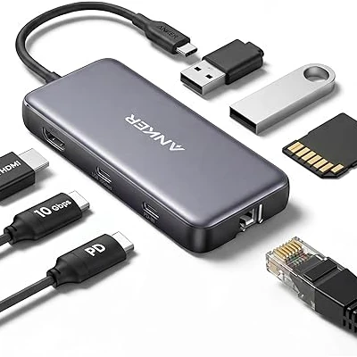 Hub USB-C Anker 555 8 em 1