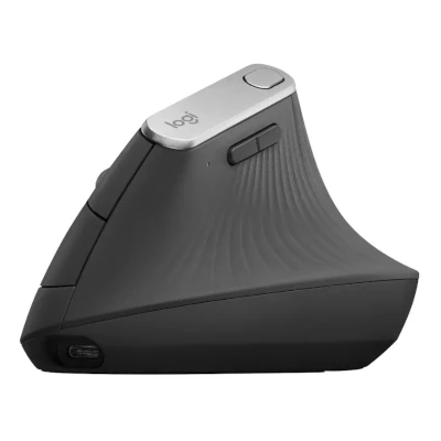 Mouse ergonômico vertical Logitech MX Vertical para home office e prevenção de LER