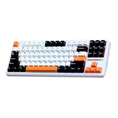Teclado mecânico Aula F87 — TKL 80% hotswap wireless tri-mode