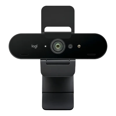 Webcam Logitech Brio 4K Pro — Ultra HD 4K com microfone embutido para home office