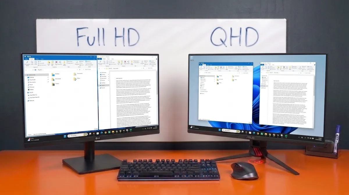Monitor 27 Full HD ou QHD: o impacto real na sua produtividade