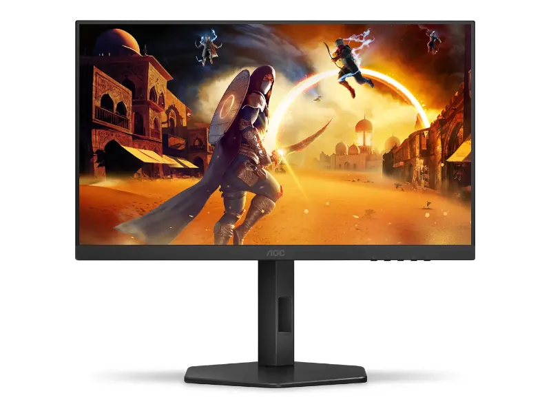 Monitor AOC 24G4/P — painel IPS 24 polegadas com base ajustável e função pivot para home office