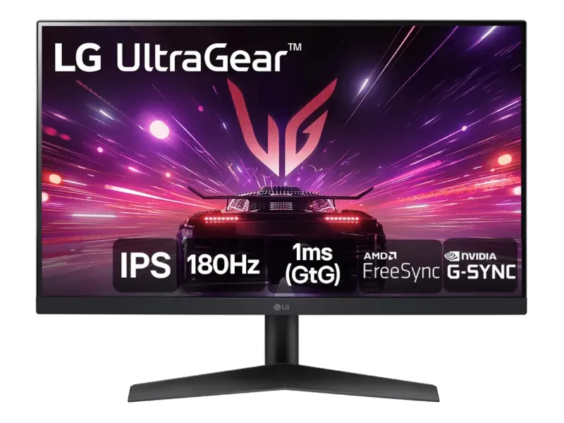 Monitor LG UltraGear 24GS60F-B — painel IPS 24 polegadas com 99% sRGB para home office e produtividade