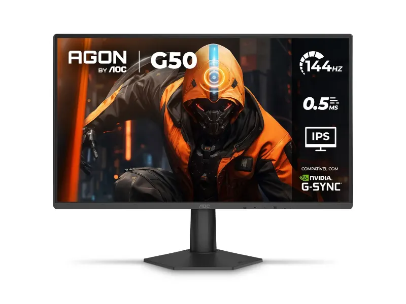 AOC AGON G50 24G50F, monitor gamer de 24 polegadas Full HD IPS 144Hz com G-Sync