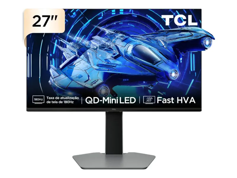 Monitor gamer TCL 27G64 QD-Mini LED de 27 polegadas