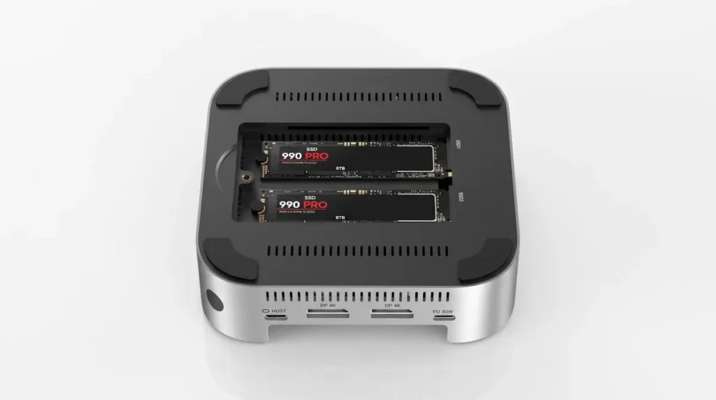 Dock Acasis para Mac mini com dois slots M.2 NVMe